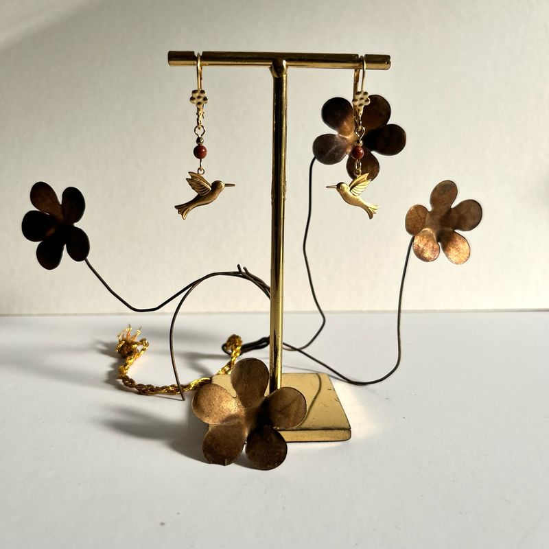 The hummingbird earrings