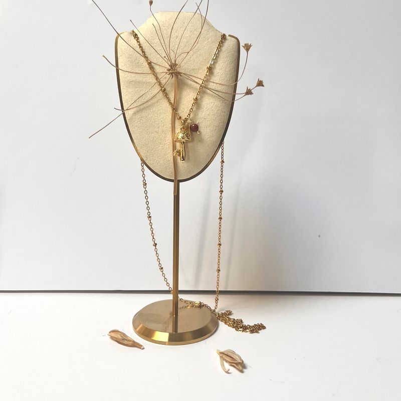 Mushroom necklace