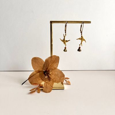 Flying swallows earrings