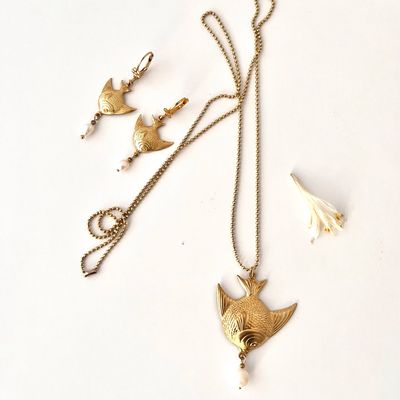 Big fish &amp; pearl ballchain