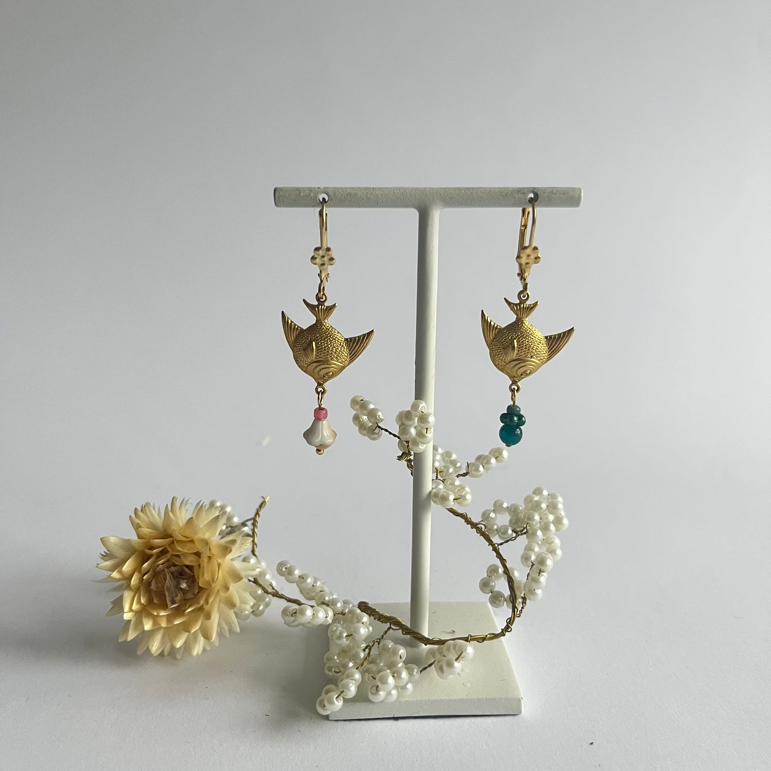 Big fish &amp; pearl ballchain