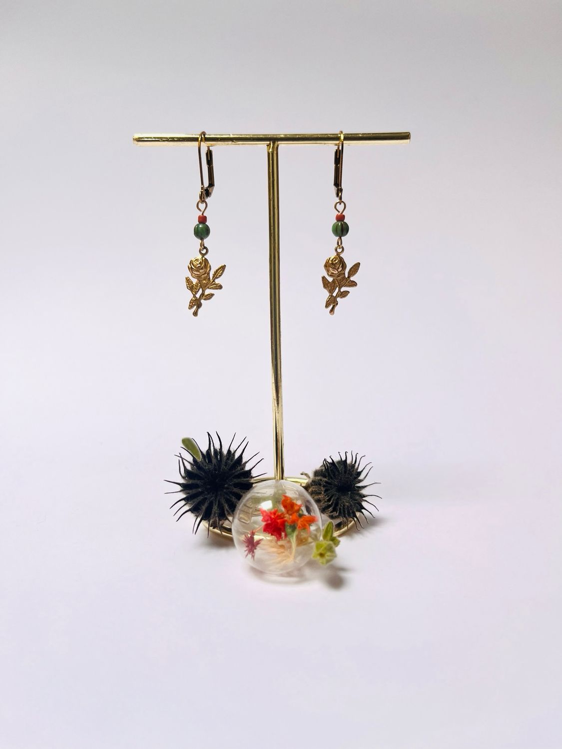 The roses earrings