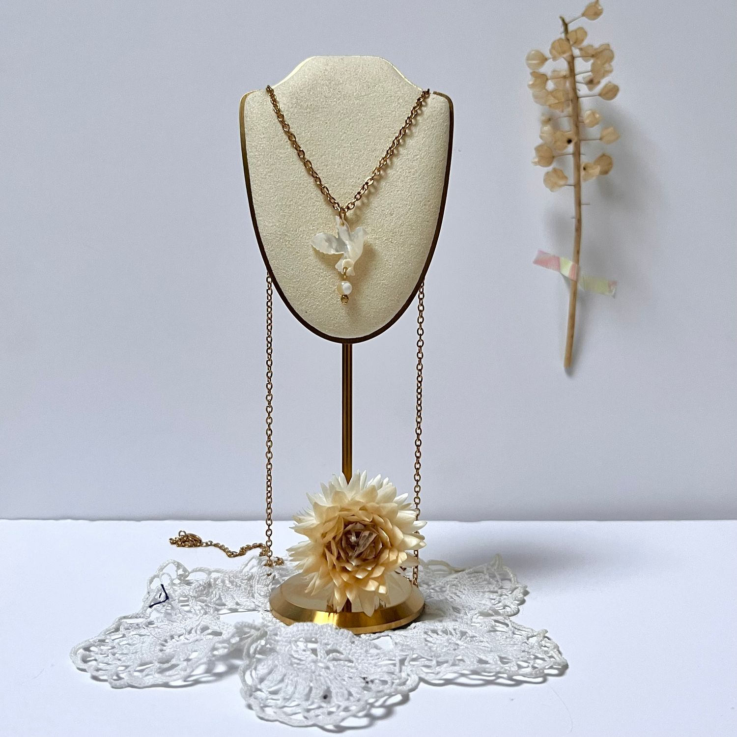 Peace dove necklace