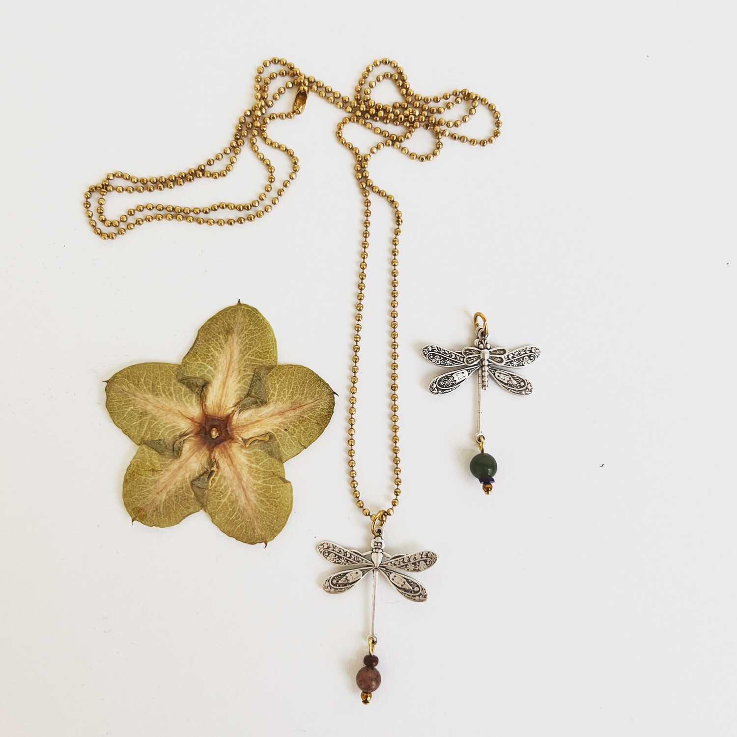 Silver Lining dragonfly ballchaim