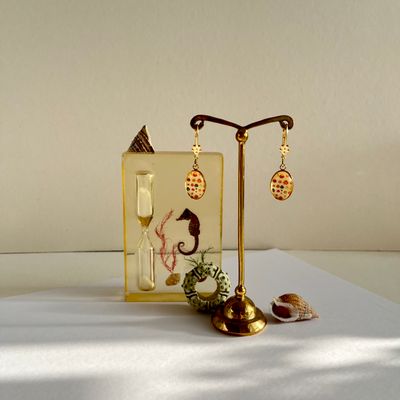 Cameo shells earrings