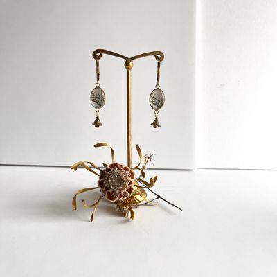 Cameo twigs/takjes earrings