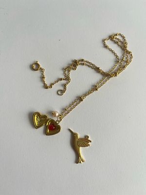 Sweet heart locket necklace