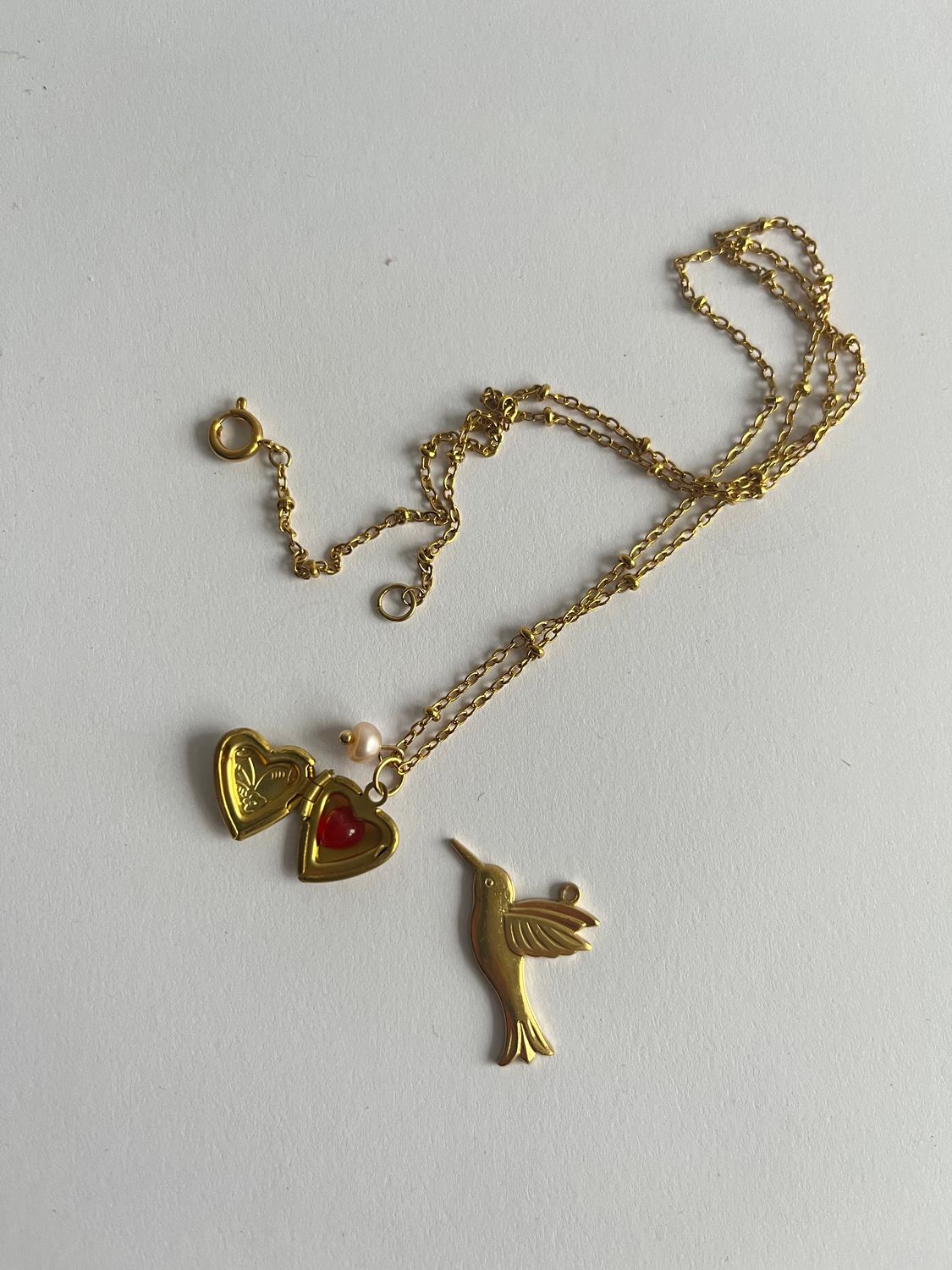 Sweet heart locket necklace