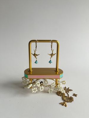 Flying swallows earrings