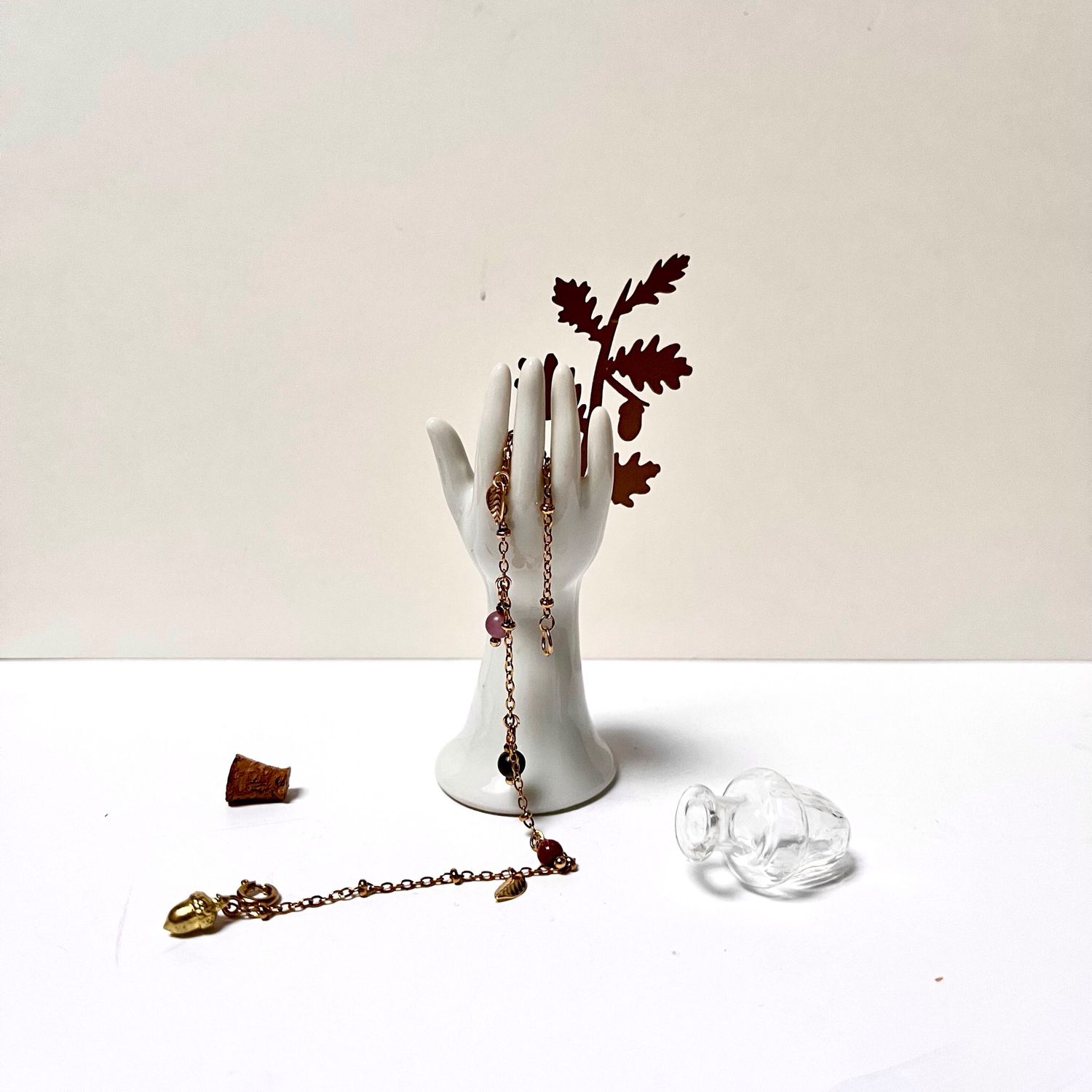 Acorn &amp; berries bracelet in a bottle