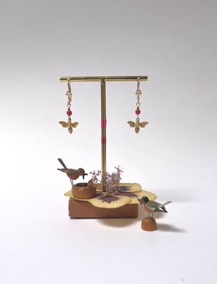 Double bee earrings