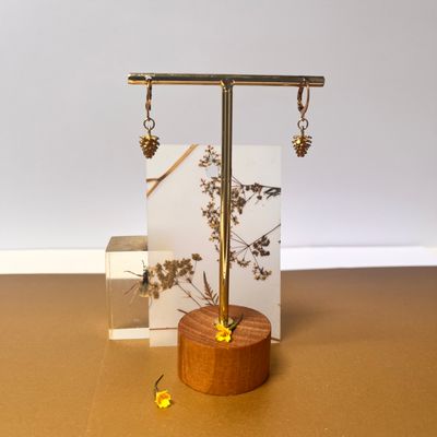Dennenappels/ pinecones earrings