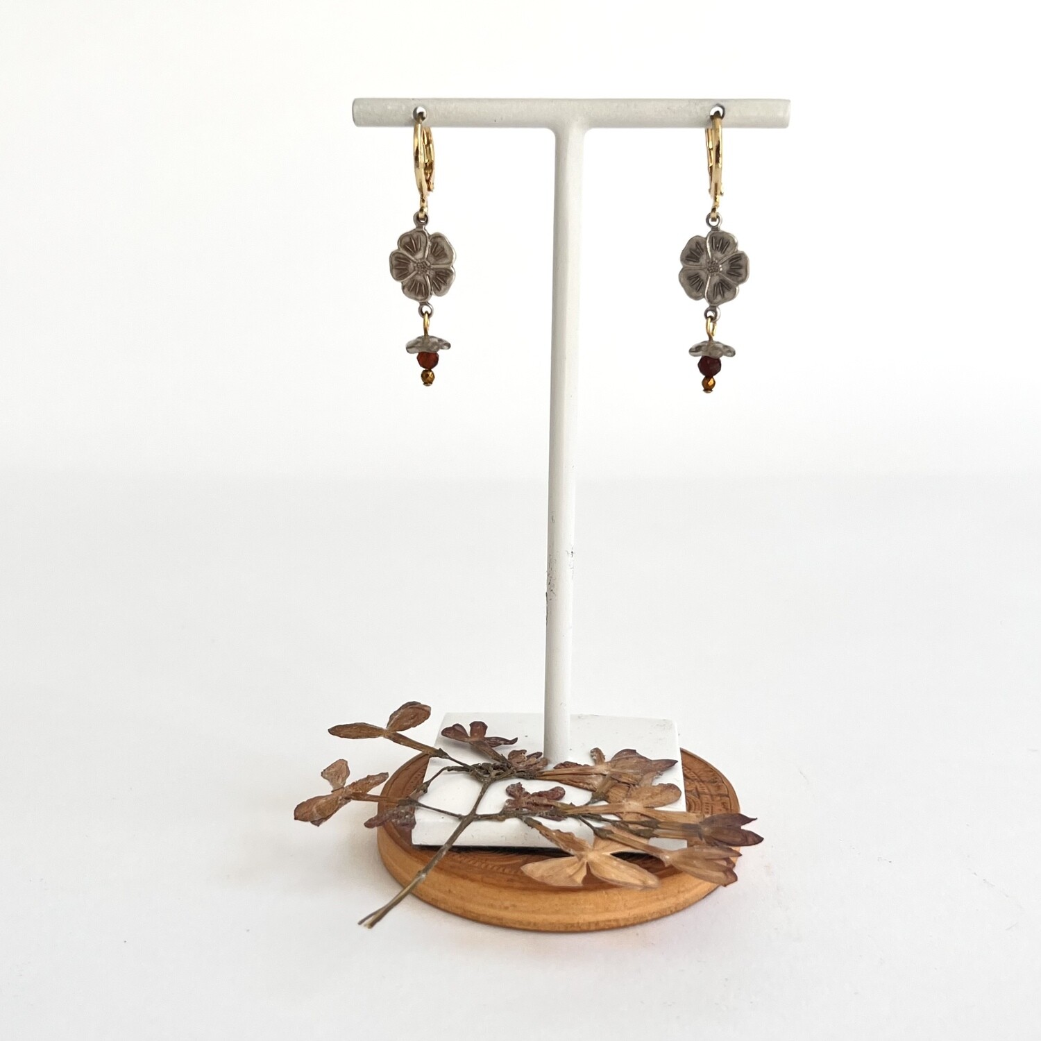 Silver Lining lucky flowers earrings