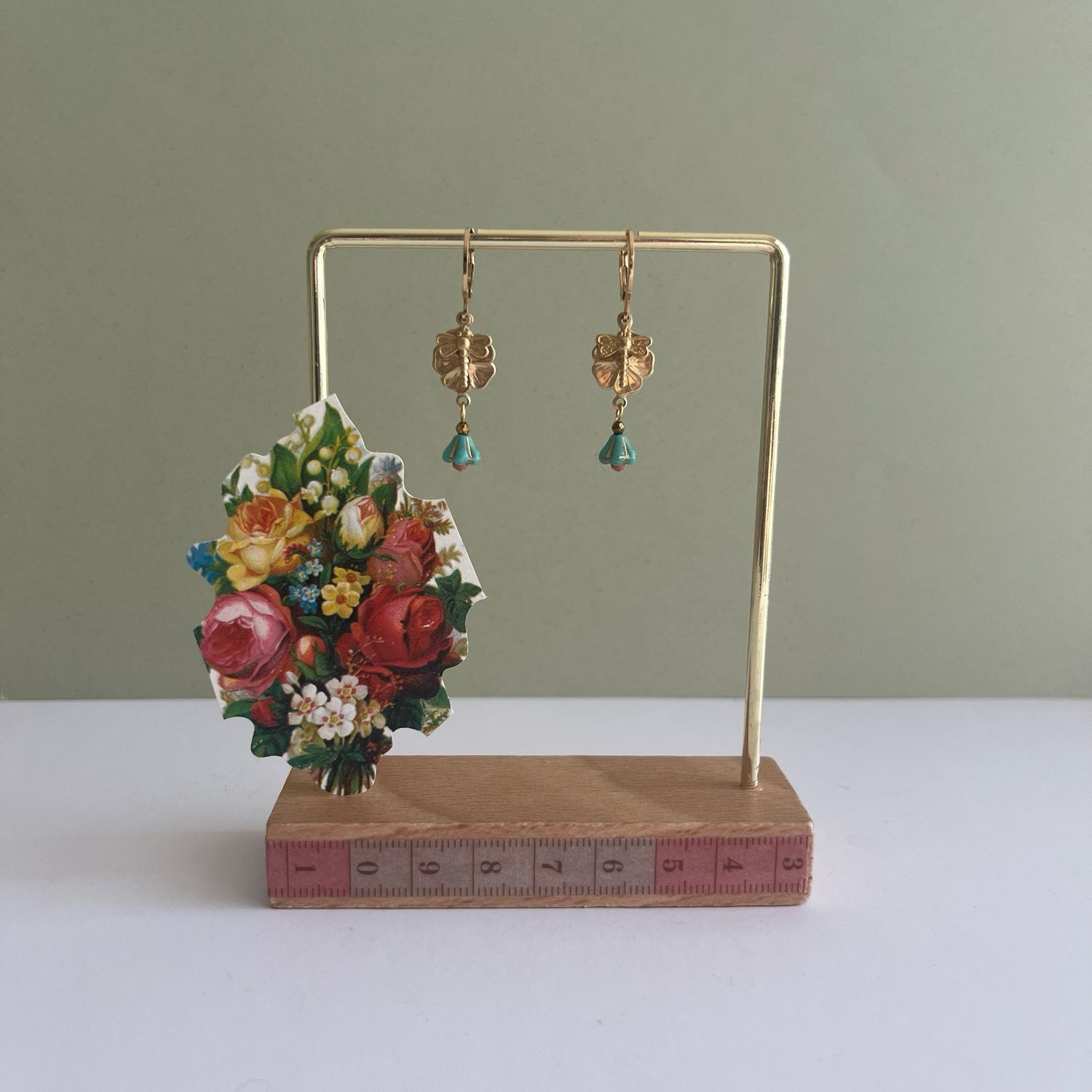 Lucky Flower &amp; dragonfly earrings