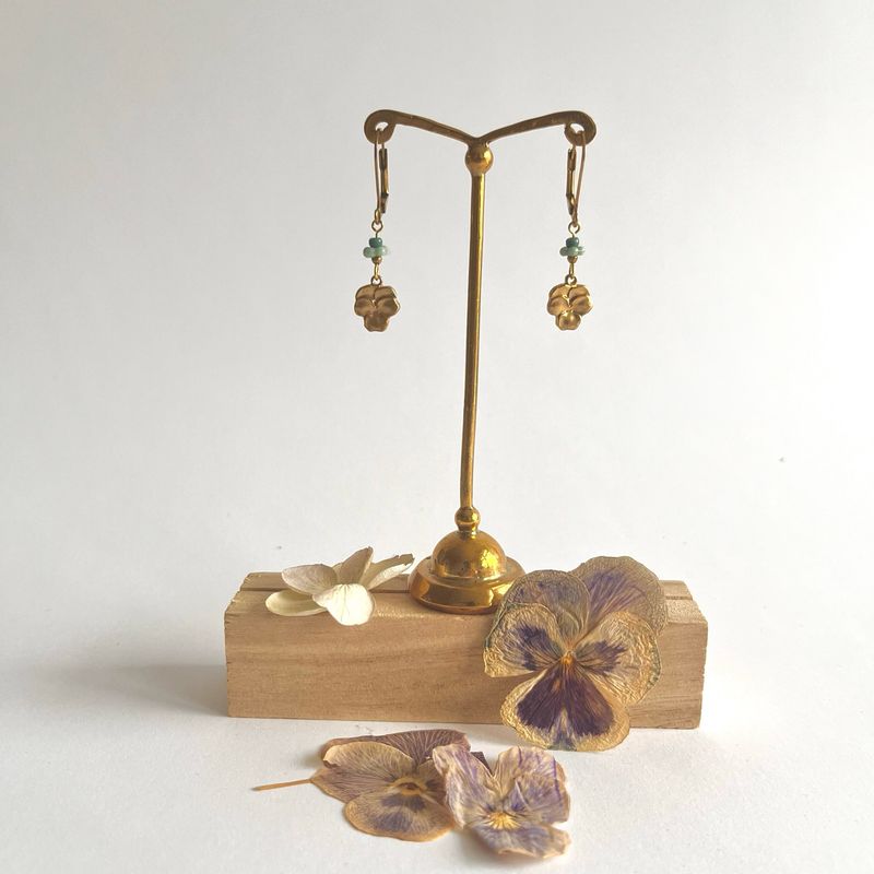 Pansy earrings