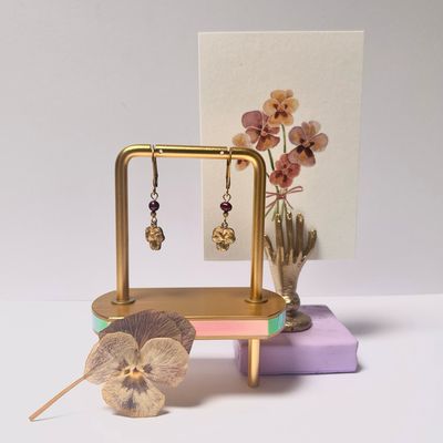 Pansy earrings