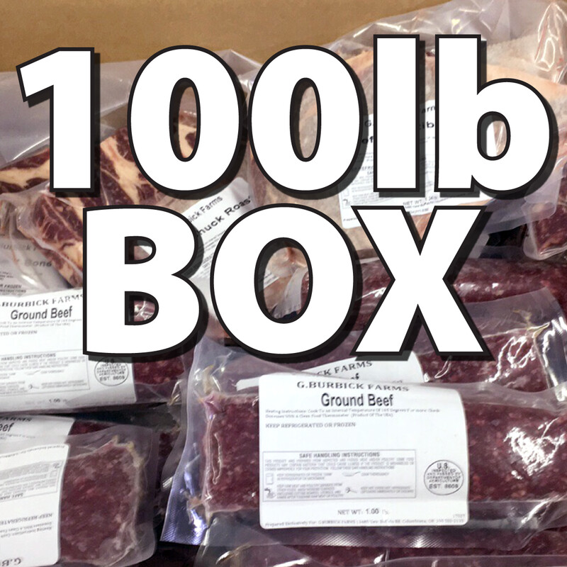 Prepacked Beef Box 100lb