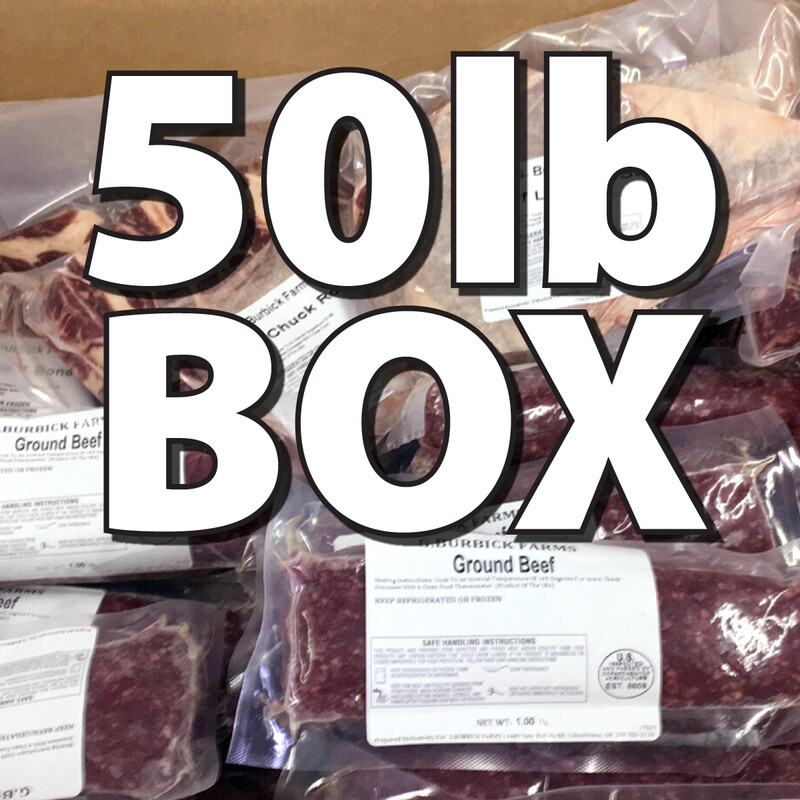 Prepacked Ground Beef Box 50lb