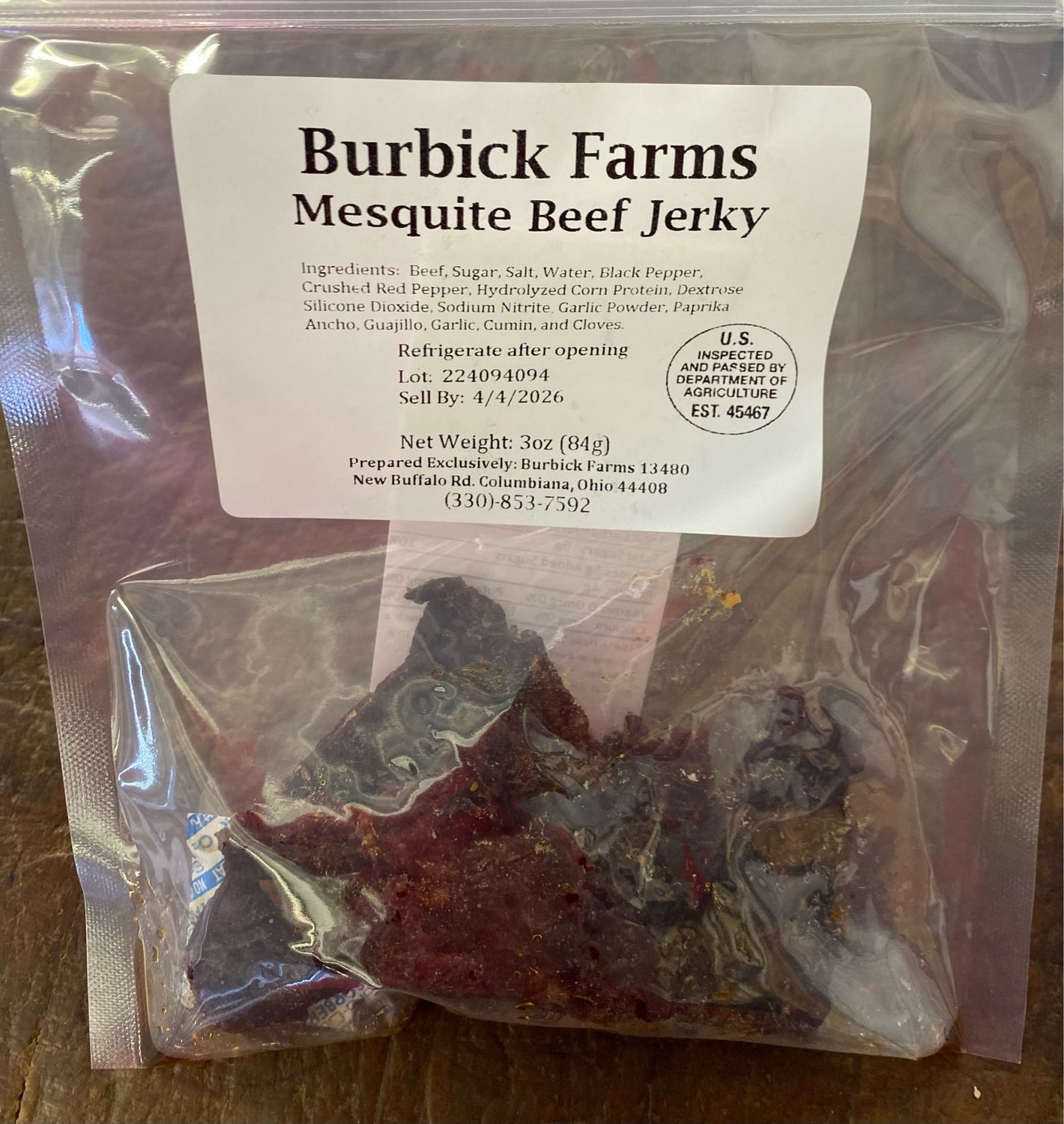 Mesquite Beef Jerky
