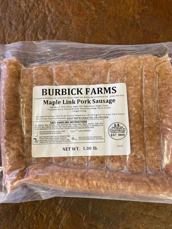 Maple Pork Sausage Links