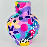 Hand Painted Bubble Vase