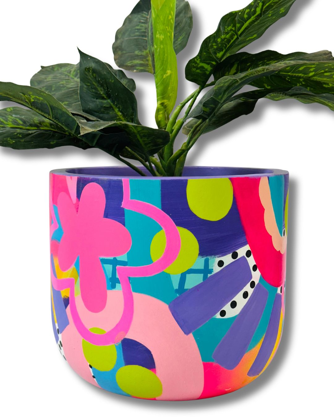 HAND PAINTED PLANTER - LARGE