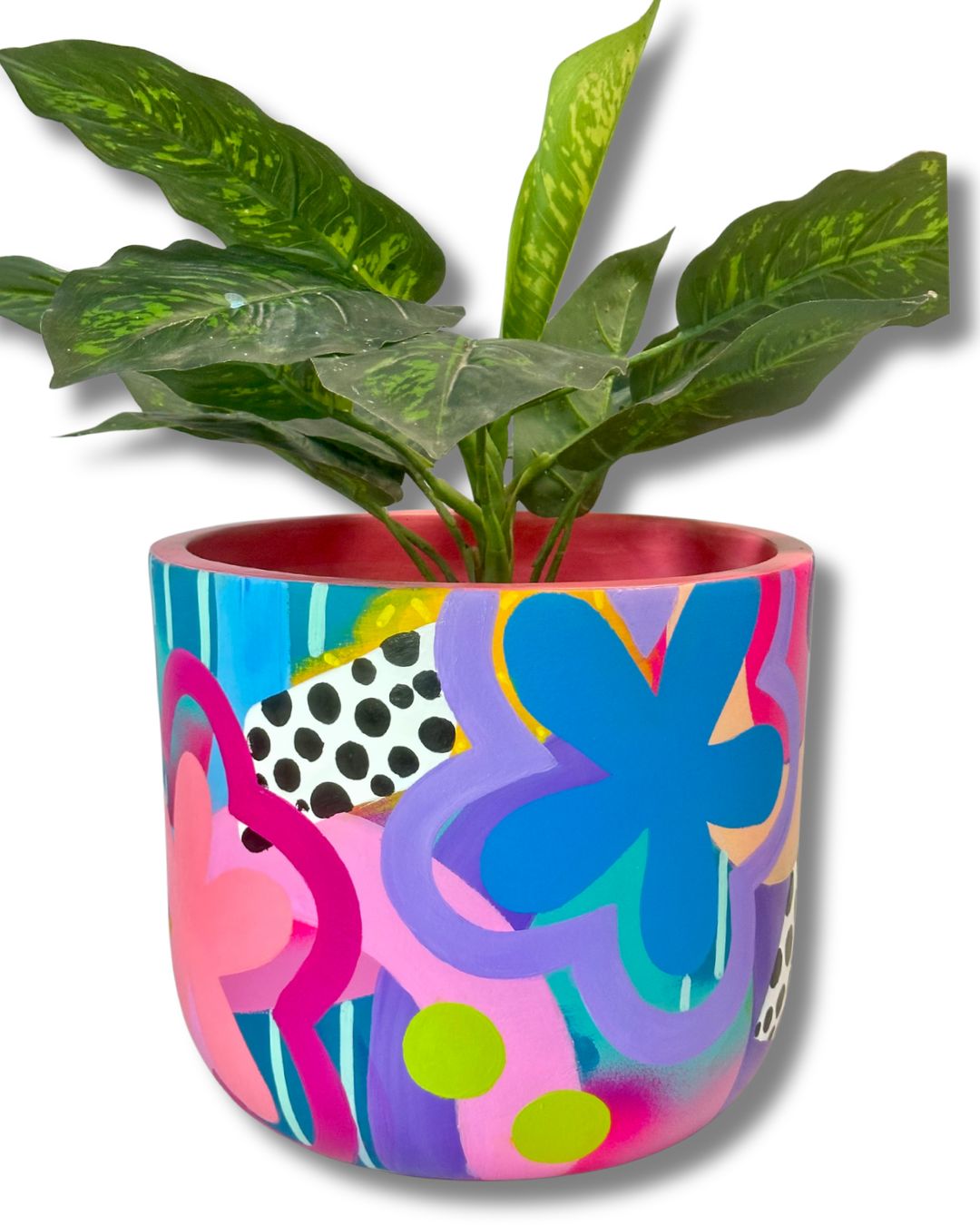 HAND PAINTED PLANTER - LARGE