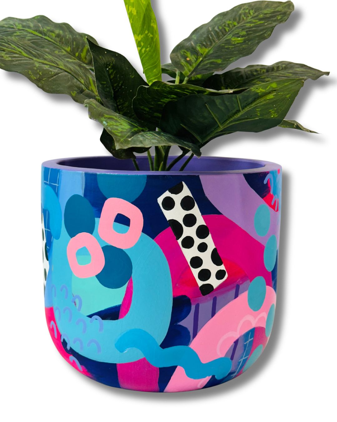 HAND PAINTED PLANTER - LARGE
