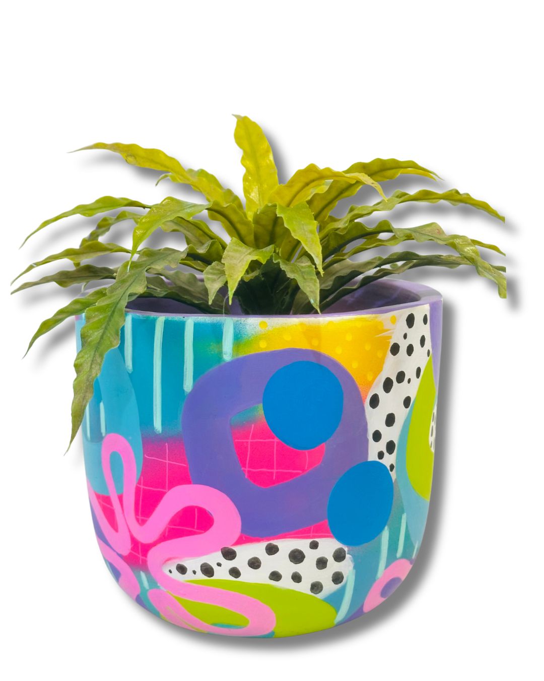 HAND PAINTED PLANTER - SMALL