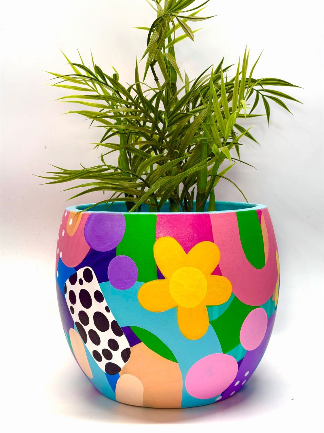 HAND PAINTED PLANTER - LARGE