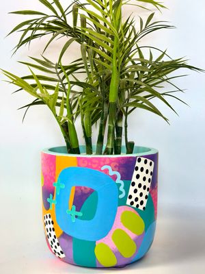 HAND PAINTED PLANTER - SMALL