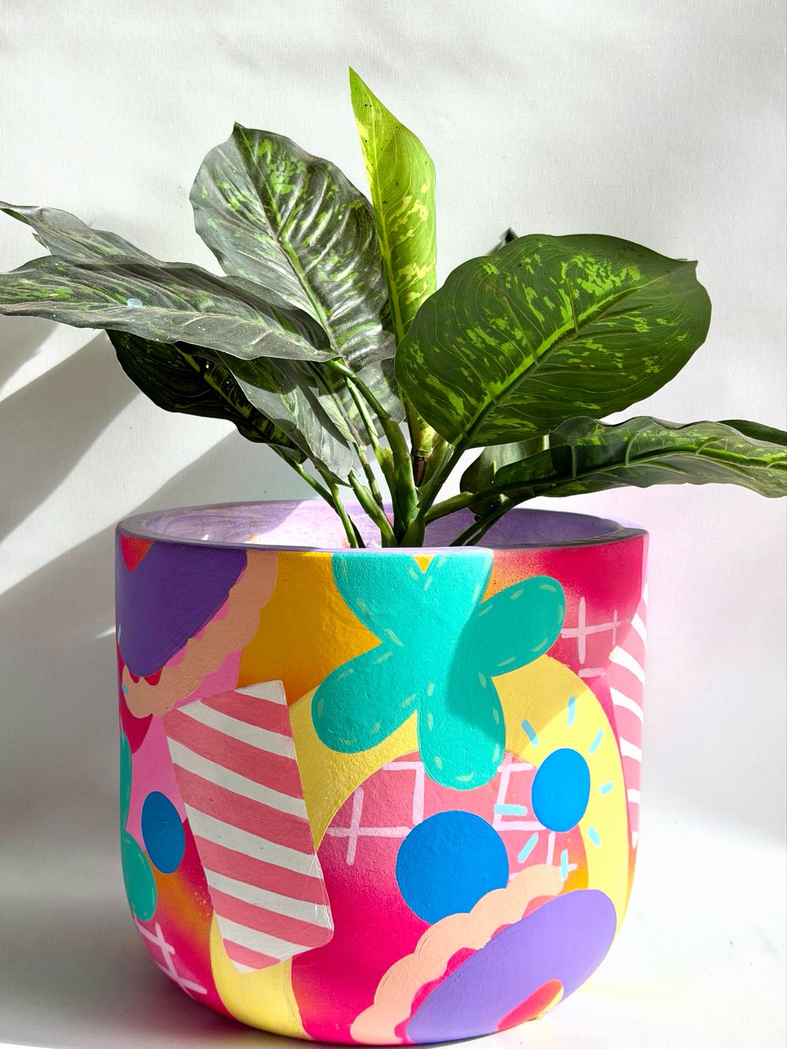 HAND PAINTED PLANTER - LARGE