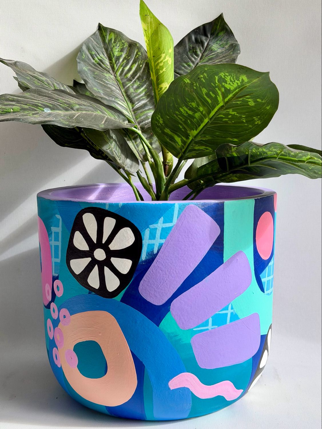 HAND PAINTED PLANTER - LARGE