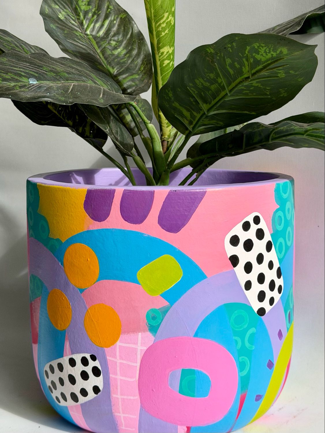 HAND PAINTED PLANTER - LARGE