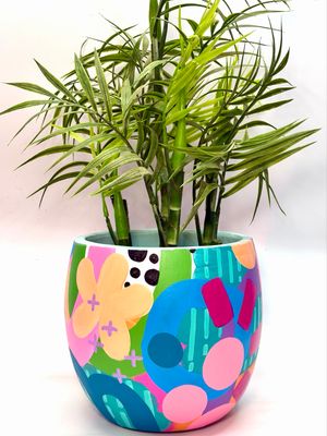 HAND PAINTED PLANTER - SMALL