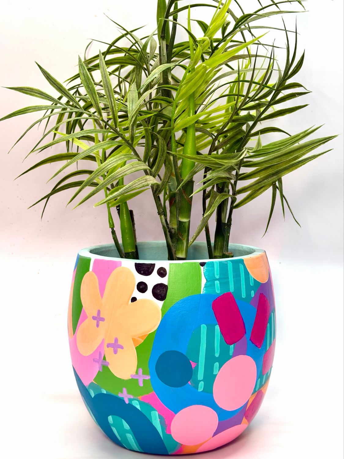 HAND PAINTED PLANTER - SMALL