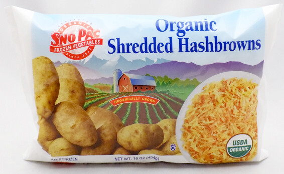 Organic Shredded Hashbrowns - Sno Pac Foods