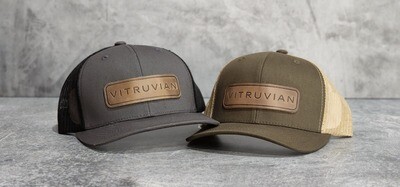 Vitruvian Leather Patch Hat