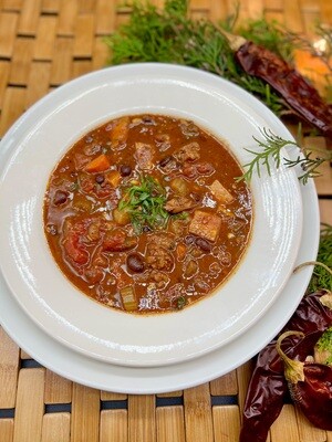 Black Bean, Sweet Potato and Veggie Sausage Chili - Marigold Kitchen