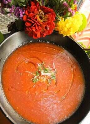 Heirloom Tomato Gazpacho - Marigold Kitchen