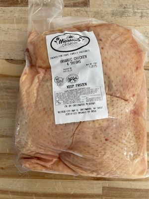 Organic Chicken Thighs (Bone-in/Skin-on)
