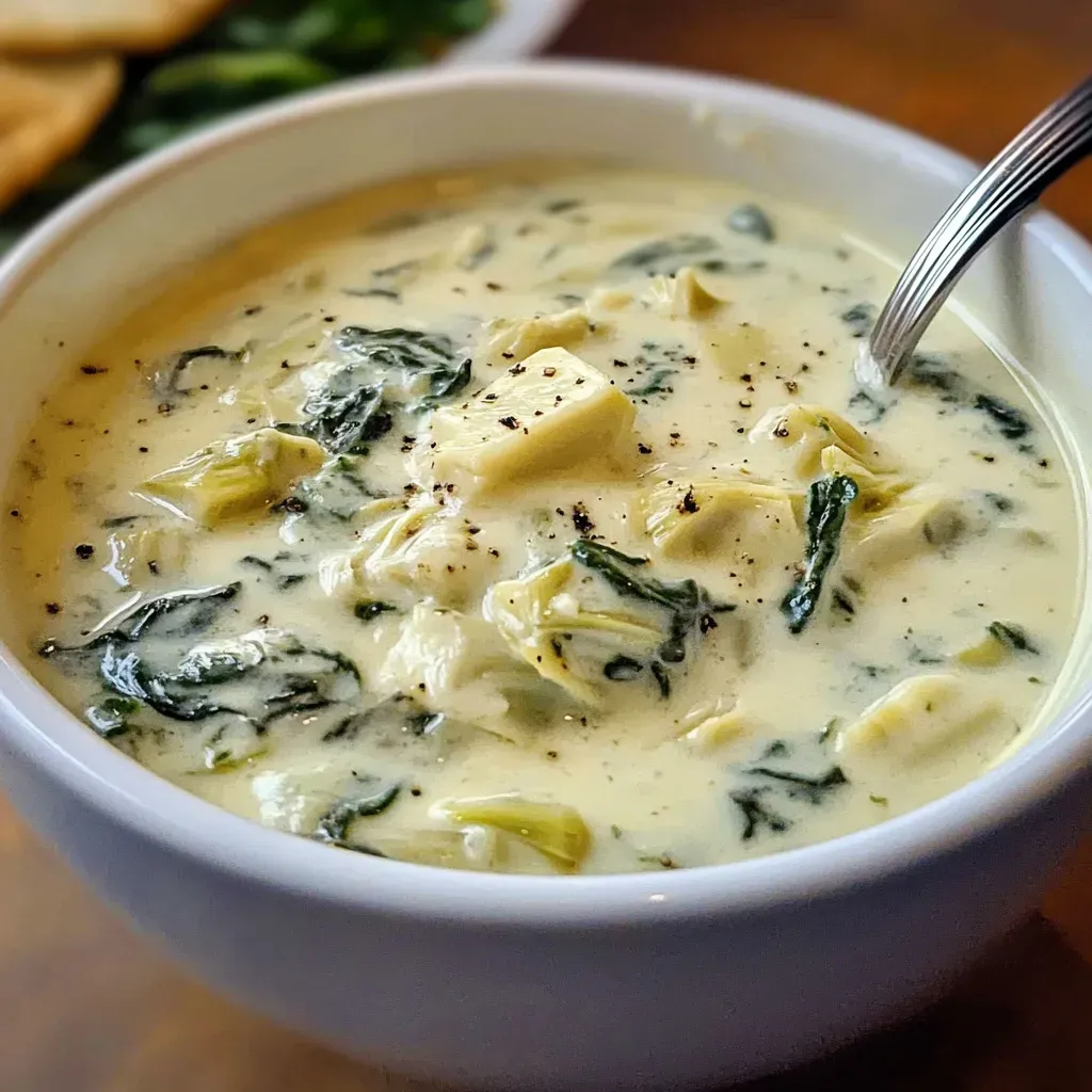 Soups by Cadre, Choose Type of Soup: Spinach and Artichoke Soup