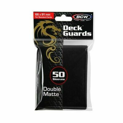 BCW Deck Guards Double Matte Black