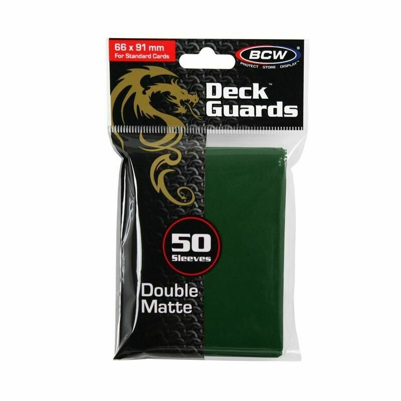 BCW Deck Guards Double Matte Green