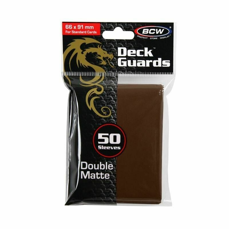 BCW Deck Guards Double Matte Brown Sleeves