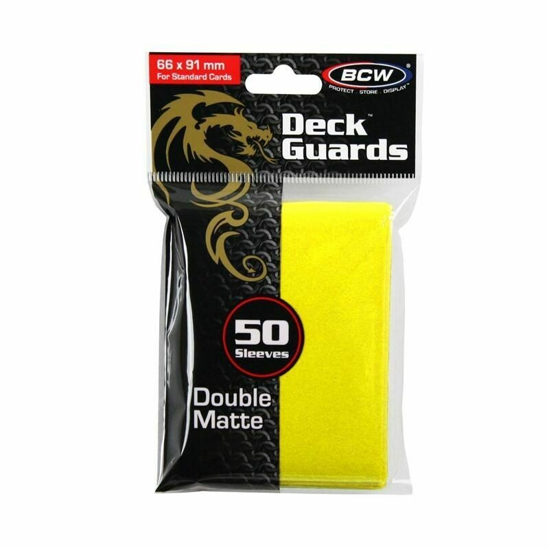 BCW Deck Guards Double Matte Yellow 