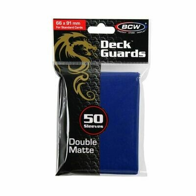 BCW Deck Guards Double Matte Blue
