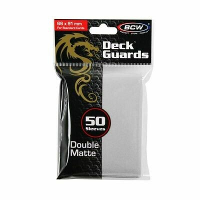 BCW Deck Guards Double Matte White