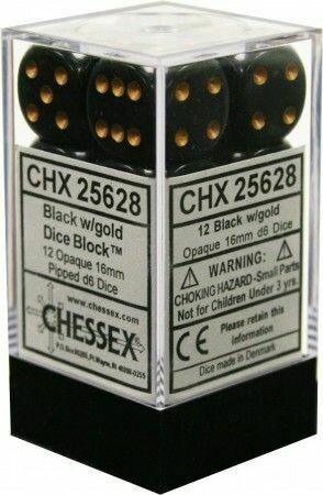 Dice CHX 25628 black/gold