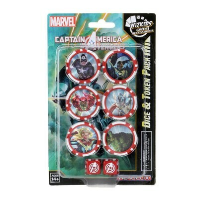 Heroclix Captain America and the Avengers Dice and Token Pack